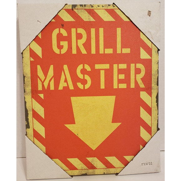 Grill Master Canvas Print 11x14 - Picture 1 of 2